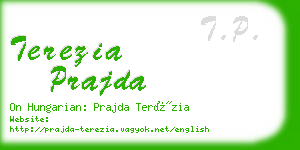 terezia prajda business card